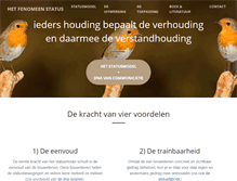 Tablet Screenshot of hetfenomeenstatus.nl